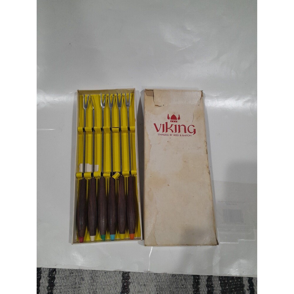 Vintage Viking Fondue Fork Set,